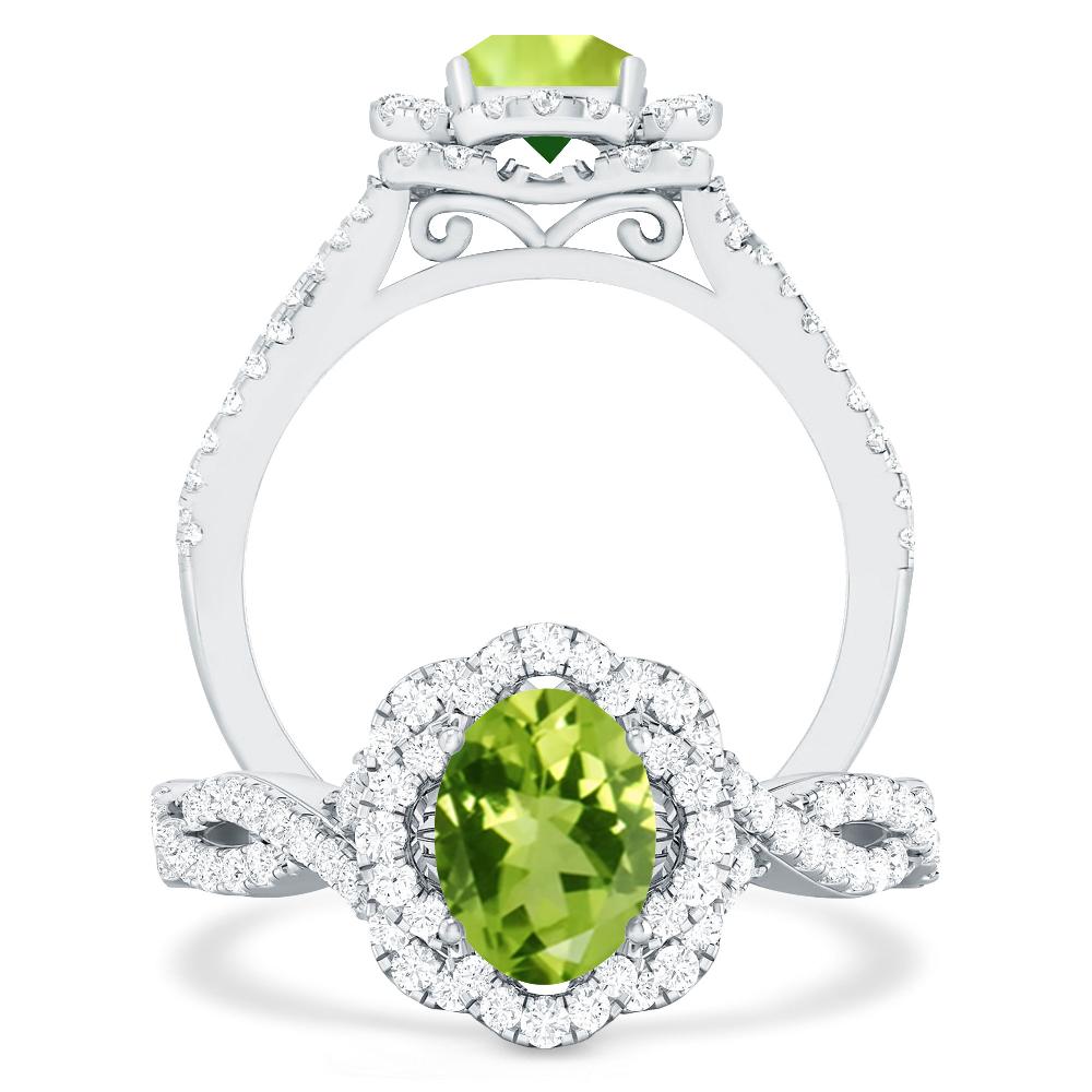 White Gold - Peridot