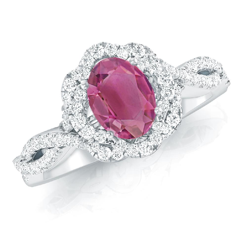White Gold - Pink Tourmaline