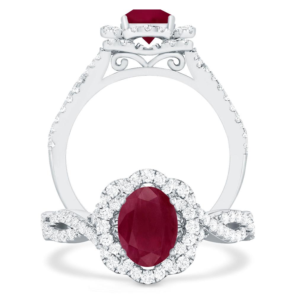 White Gold - Ruby