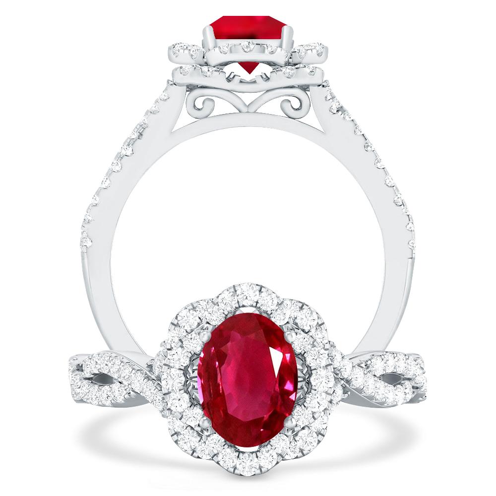 White Gold - Ruby