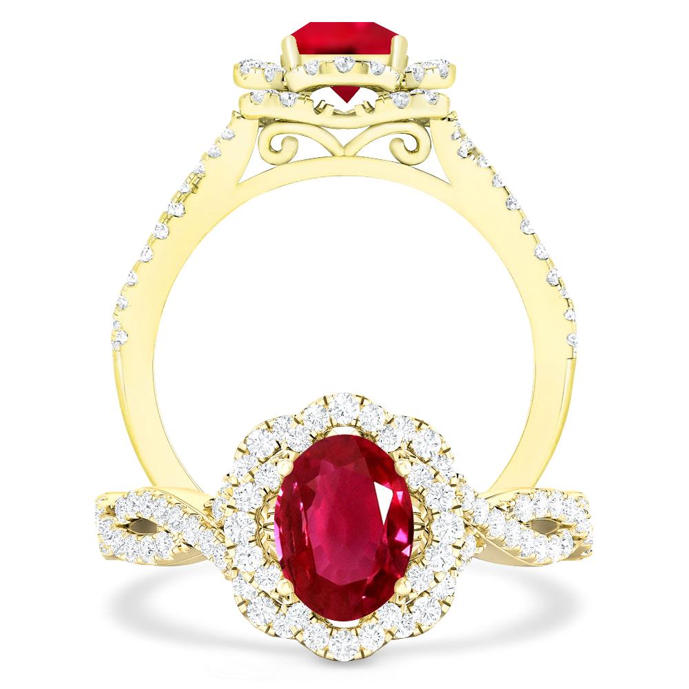 Yellow Gold - Ruby