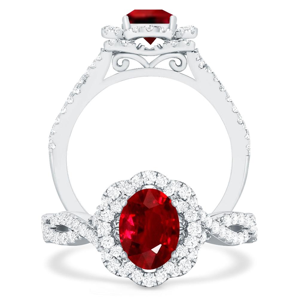 White Gold - Ruby