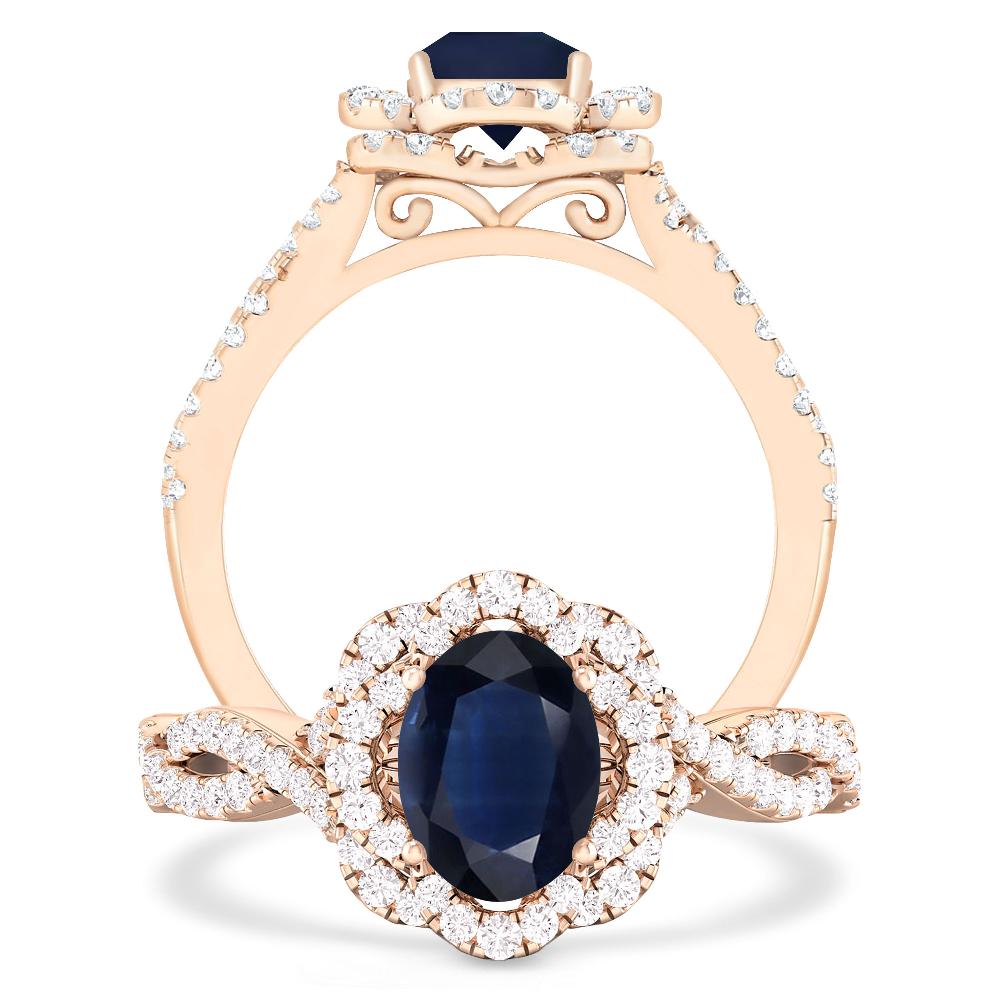 Rose Gold - Sapphire