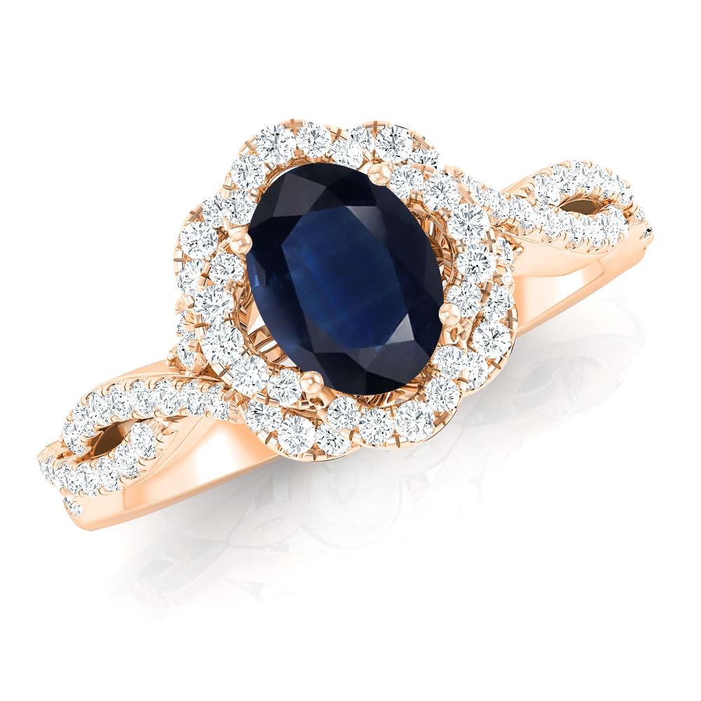 Rose Gold - Sapphire