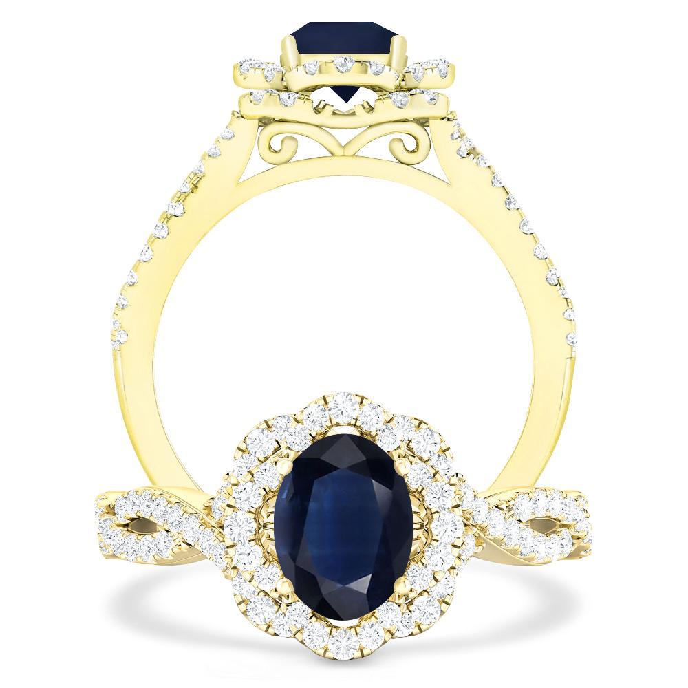 Yellow Gold - Sapphire