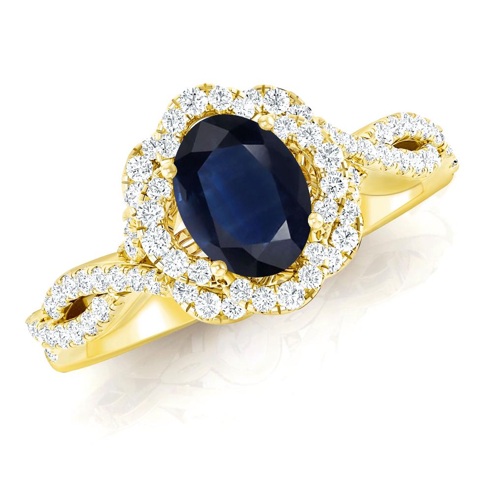 Yellow Gold - Sapphire