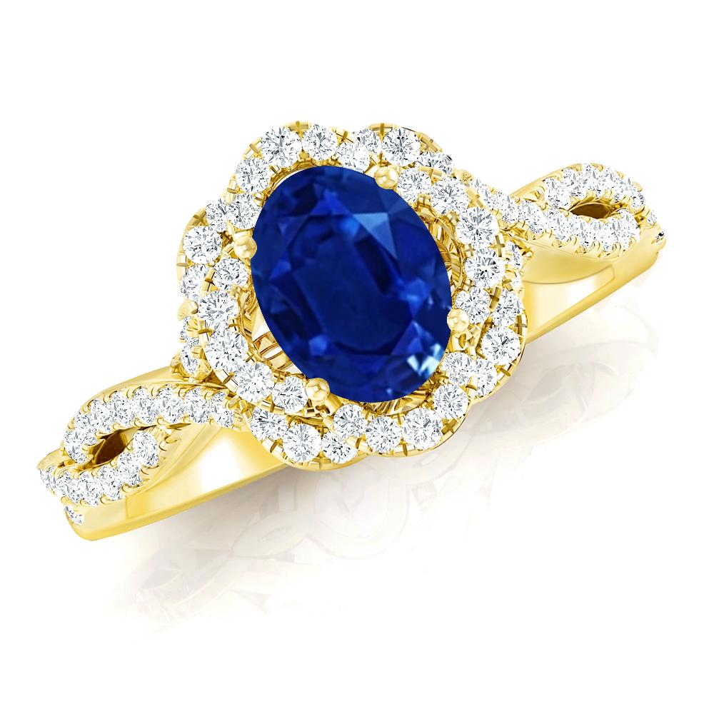 Yellow Gold - Sapphire