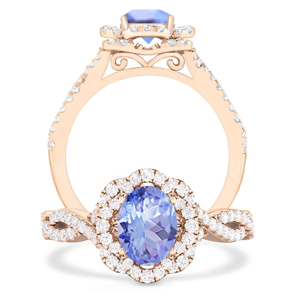 Rose Gold - Tanzanite