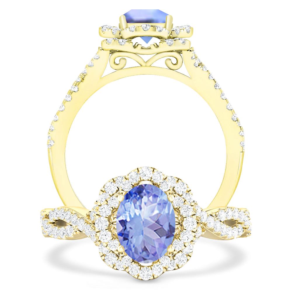 Yellow Gold - Tanzanite