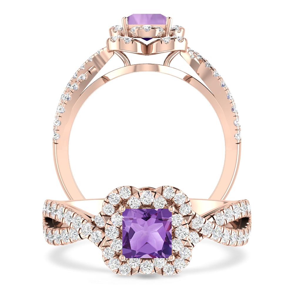 Rose Gold - Amethyst