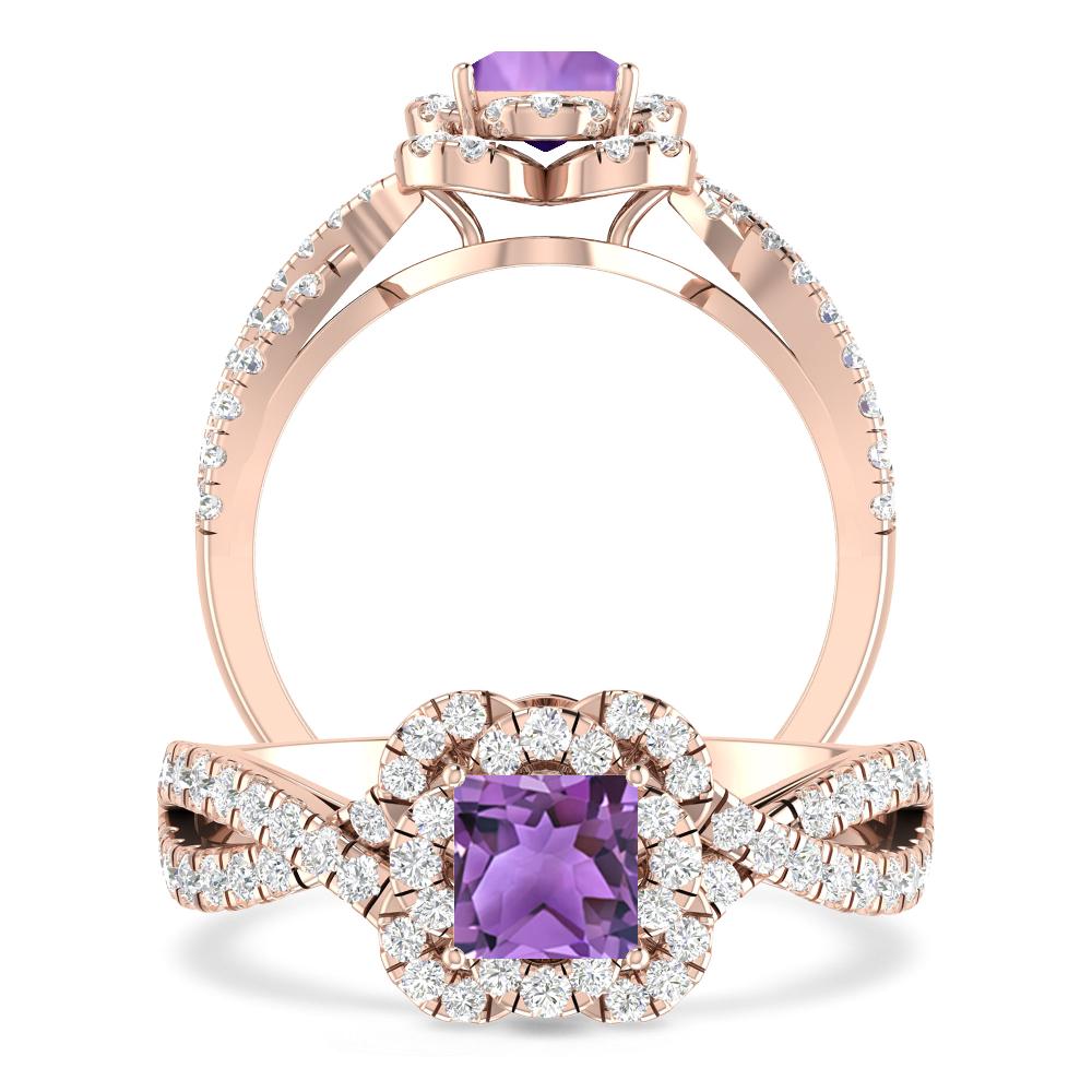 Rose Gold - Amethyst