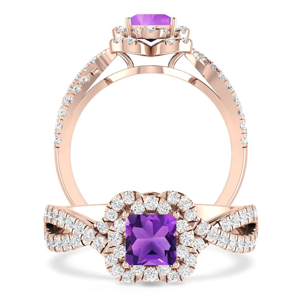 Rose Gold - Amethyst
