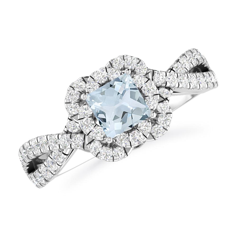 White Gold - Aquamarine