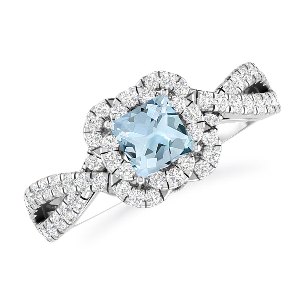 White Gold - Aquamarine