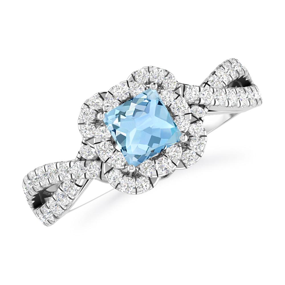 White Gold - Aquamarine
