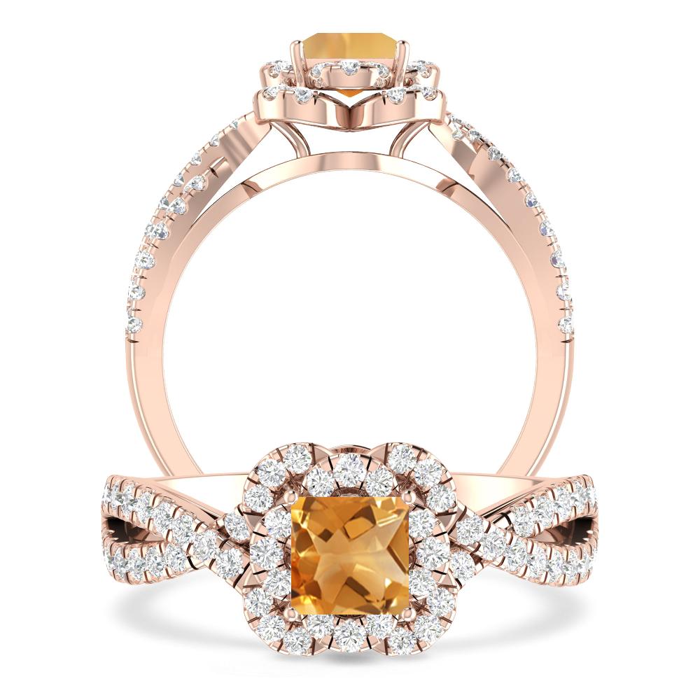 Rose Gold - Citrine