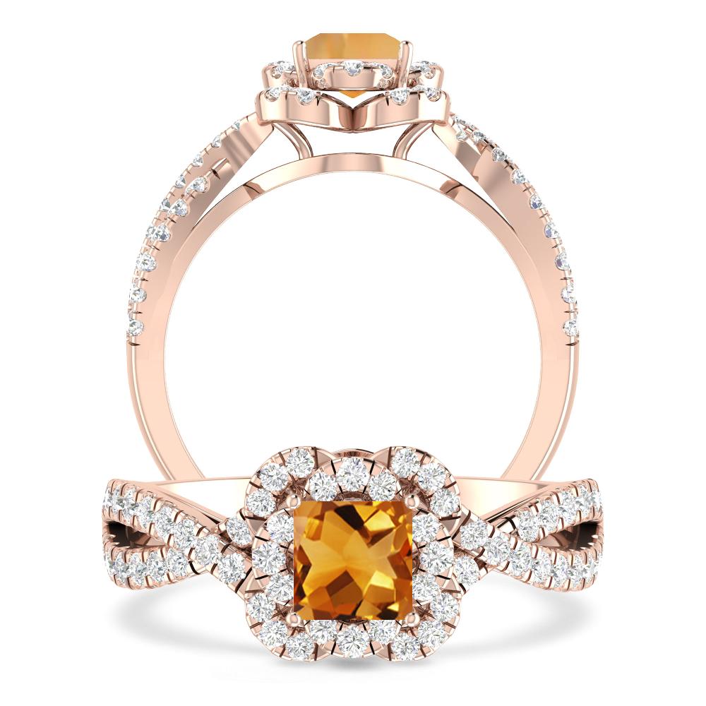 Rose Gold - Citrine