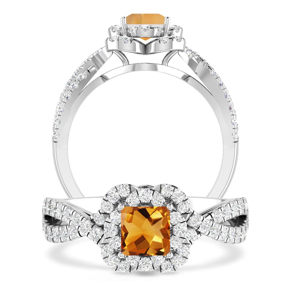 White Gold - Citrine