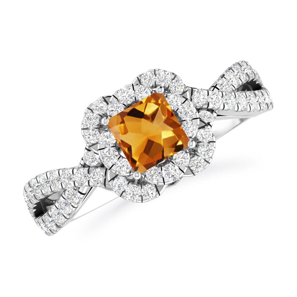 White Gold - Citrine