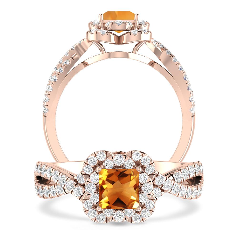 Rose Gold - Citrine