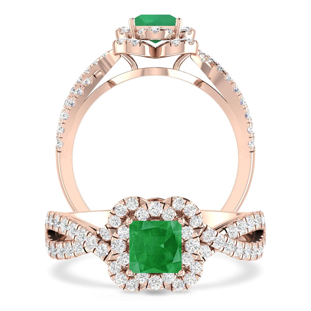 Rose Gold - Emerald