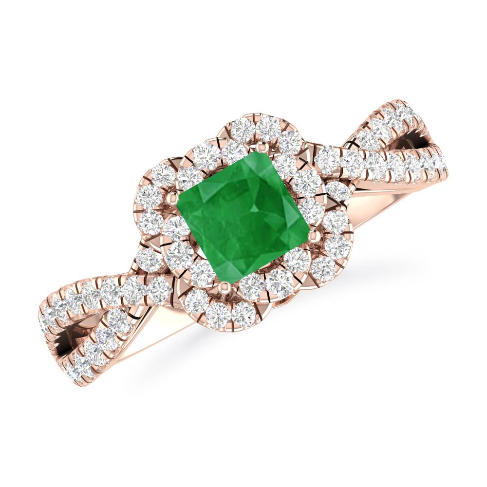 Rose Gold - Emerald