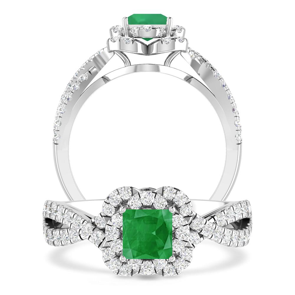 White Gold - Emerald