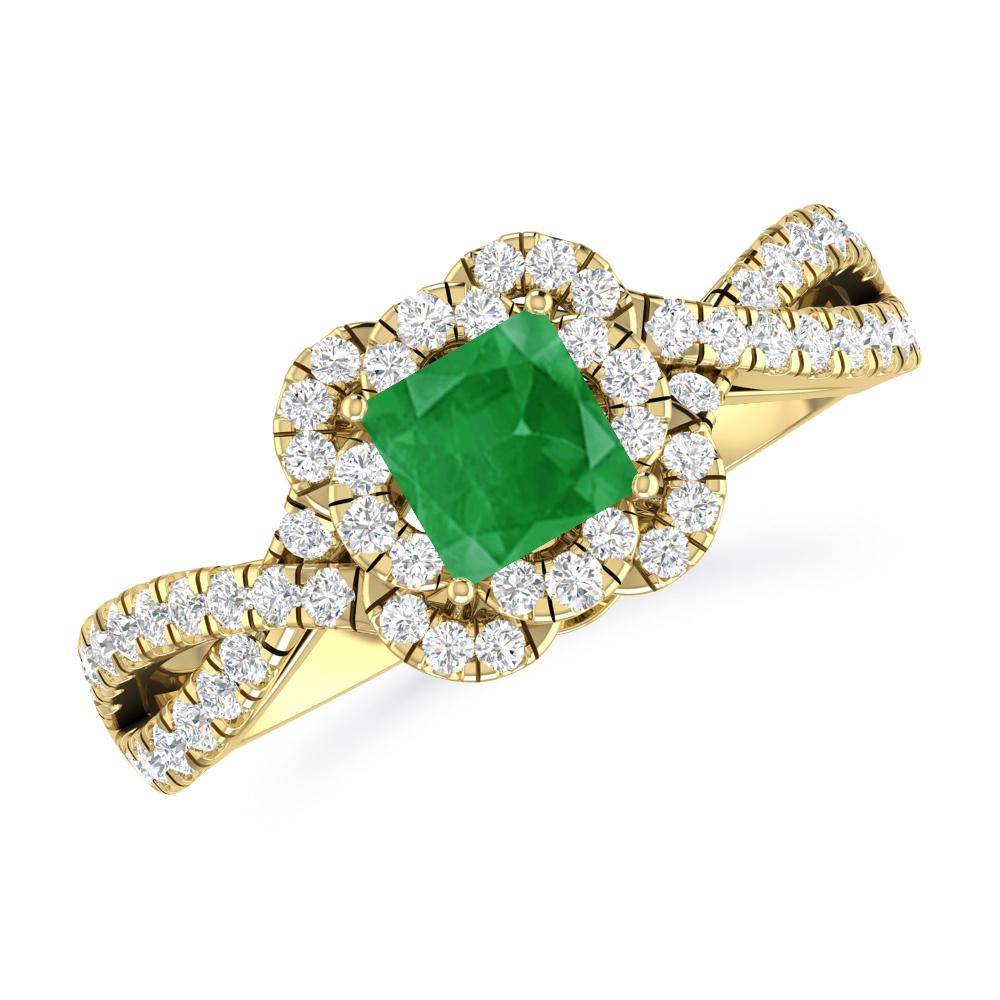 Yellow Gold - Emerald