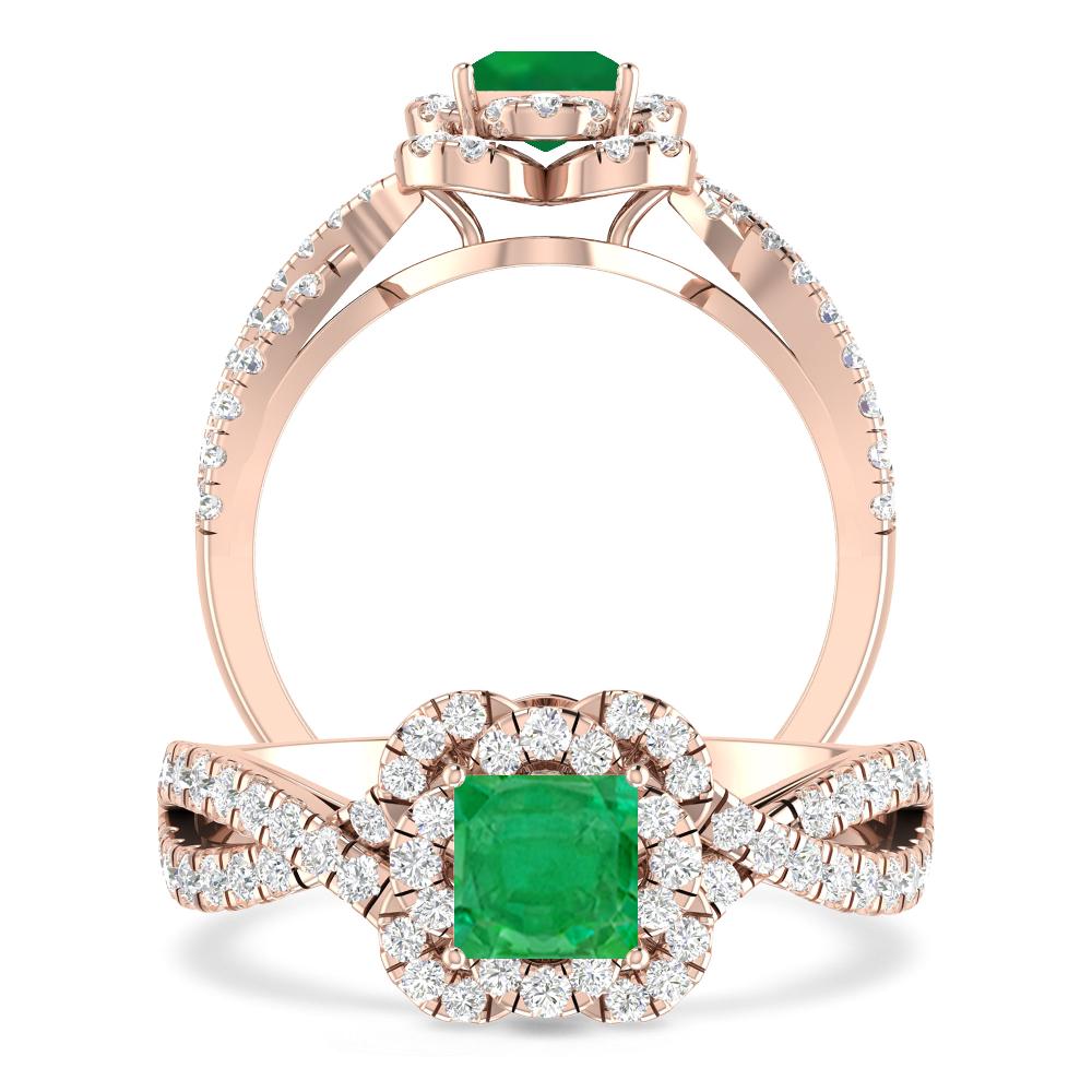 Rose Gold - Emerald