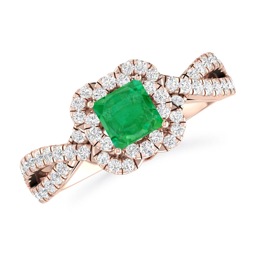 Rose Gold - Emerald