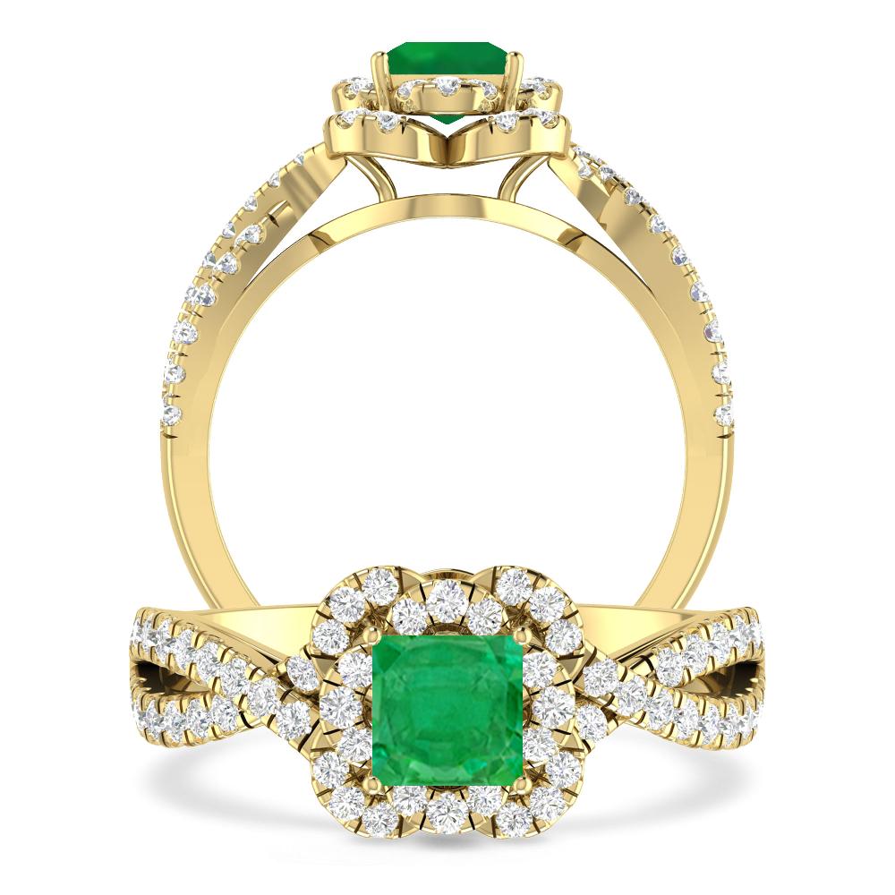 Yellow Gold - Emerald