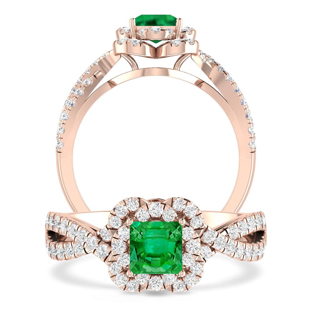 Rose Gold - Emerald