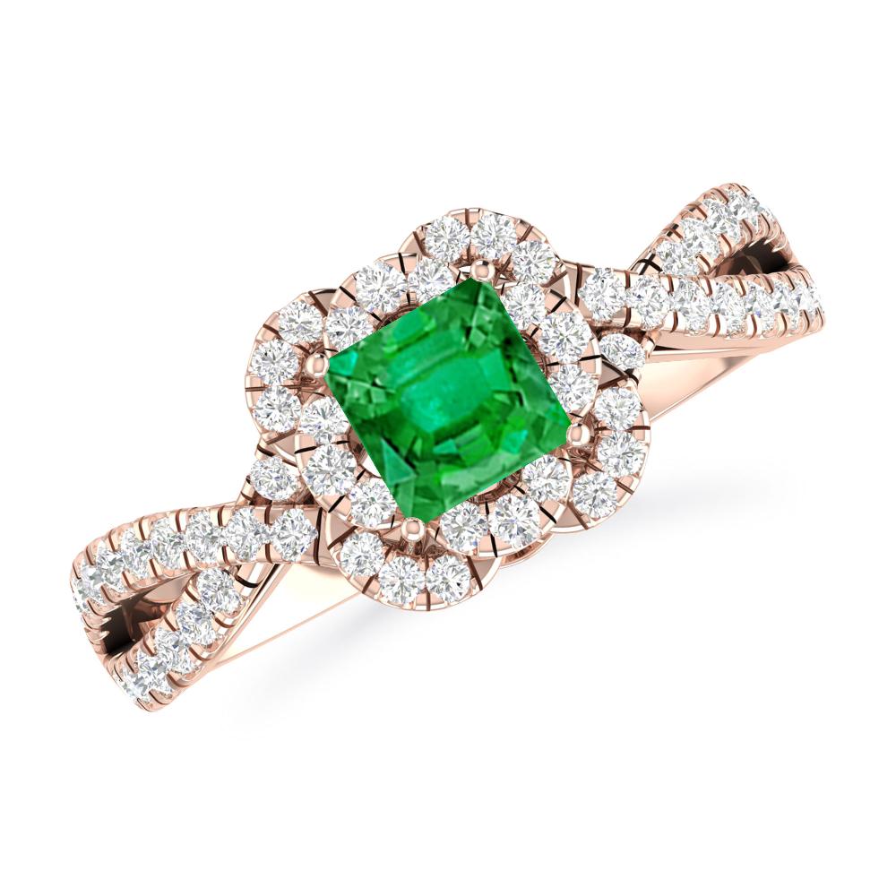 Rose Gold - Emerald