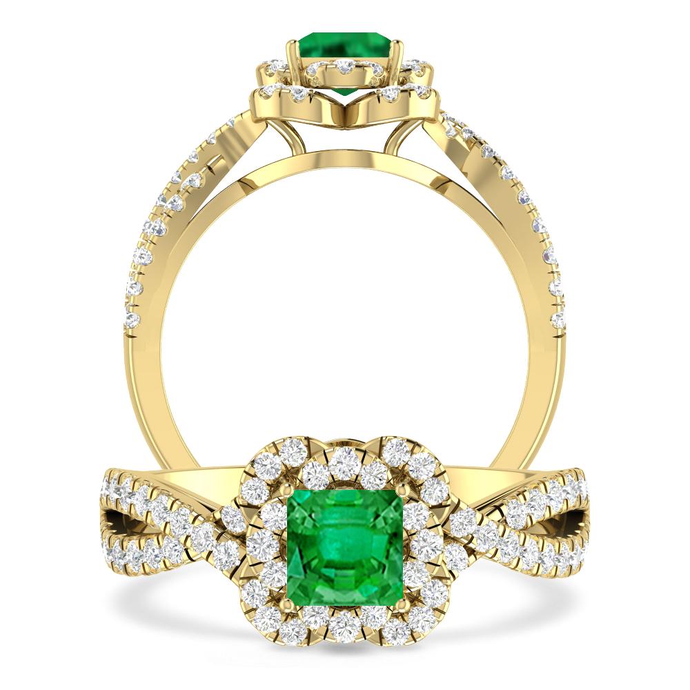 Yellow Gold - Emerald
