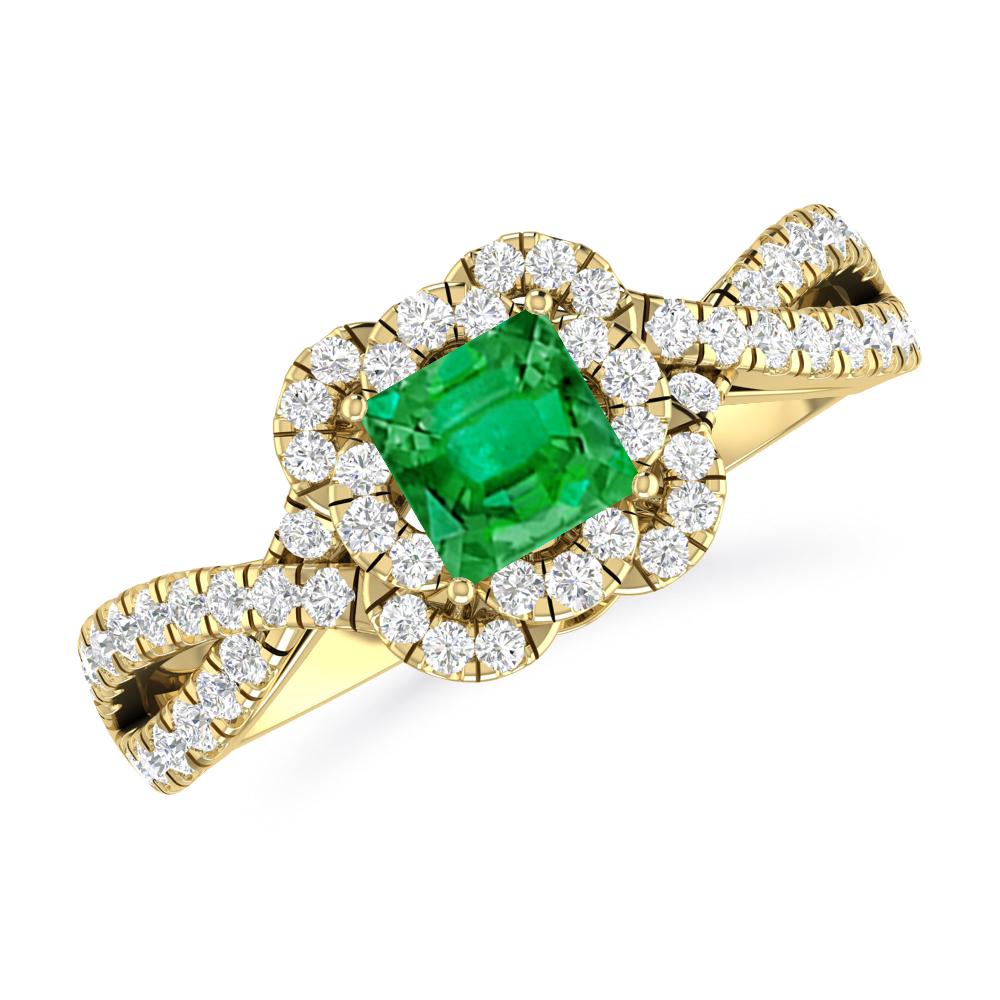 Yellow Gold - Emerald