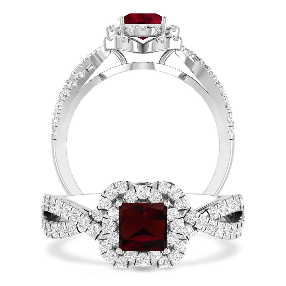 White Gold - Garnet