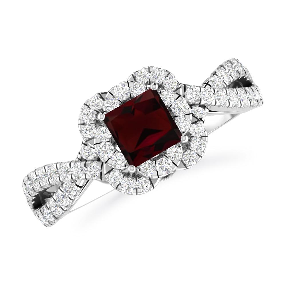 White Gold - Garnet