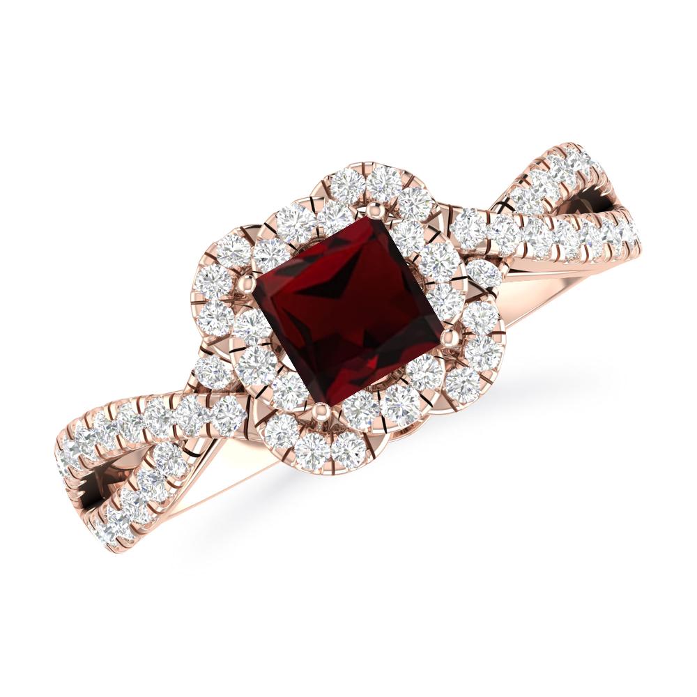 Rose Gold - Garnet