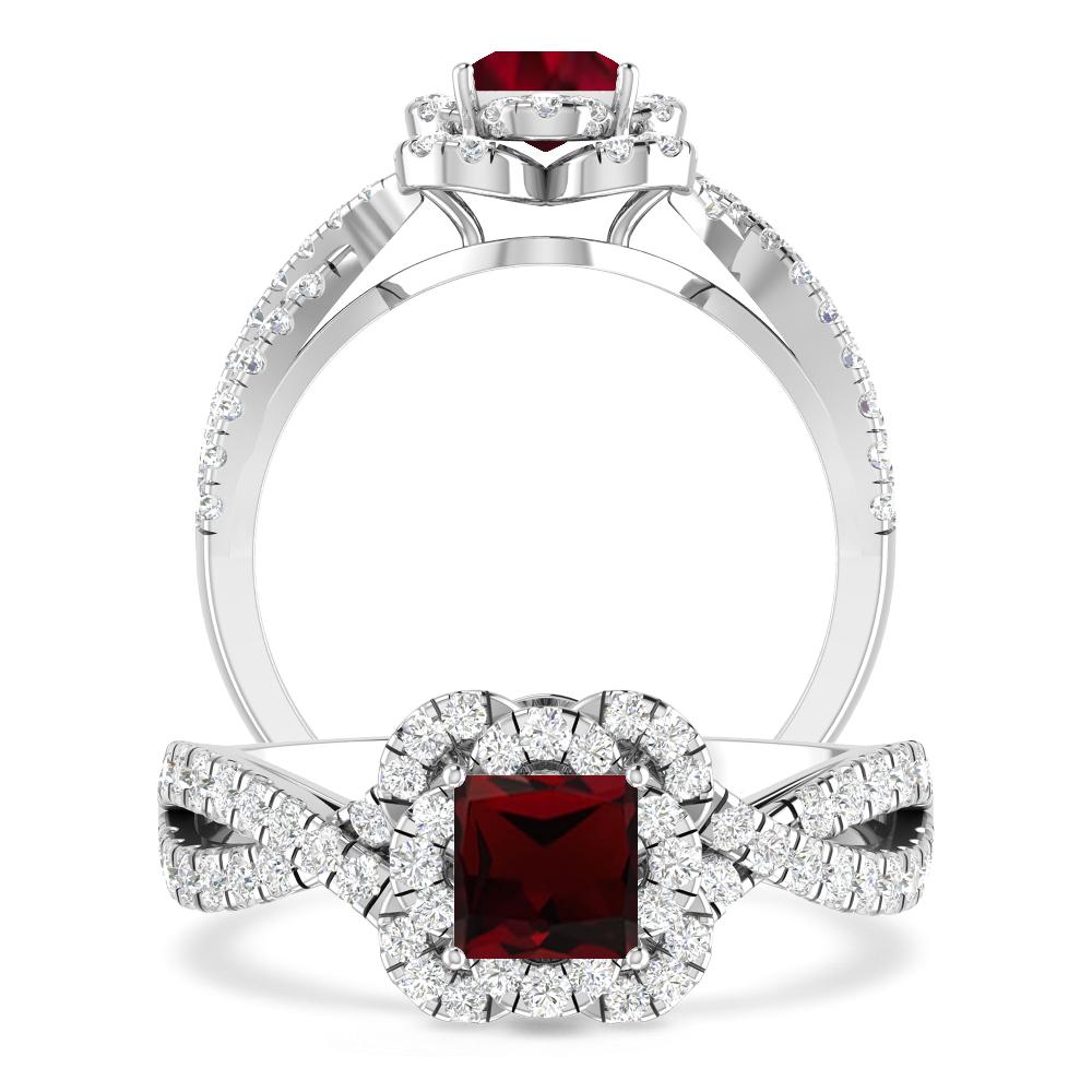 White Gold - Garnet
