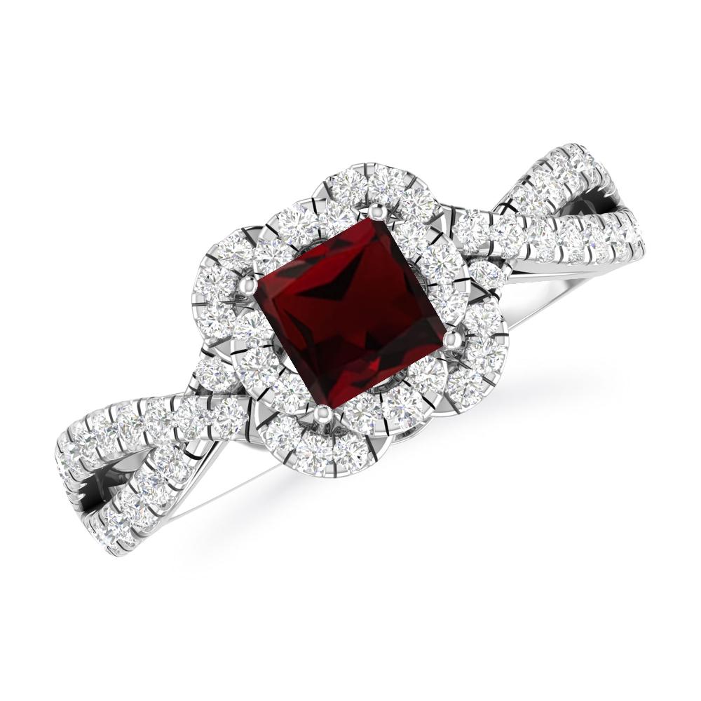 White Gold - Garnet