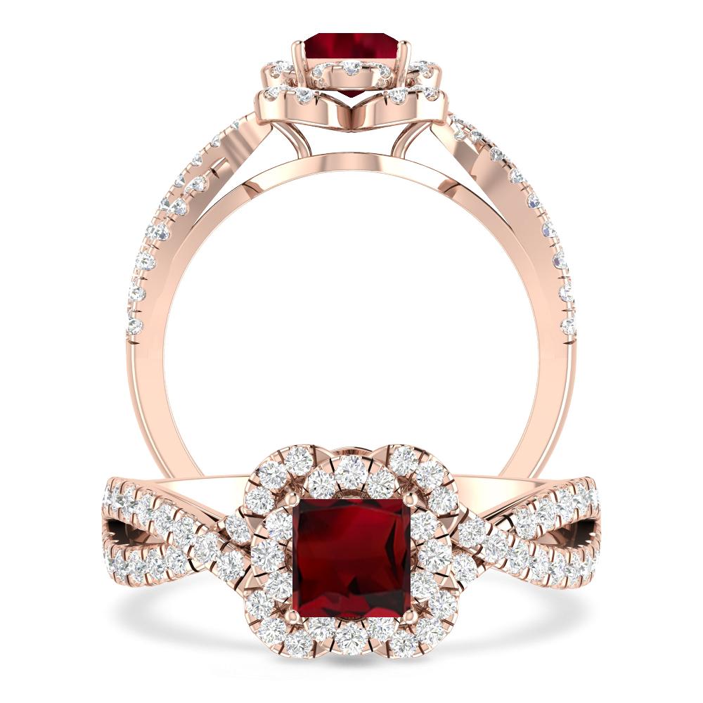 Rose Gold - Garnet
