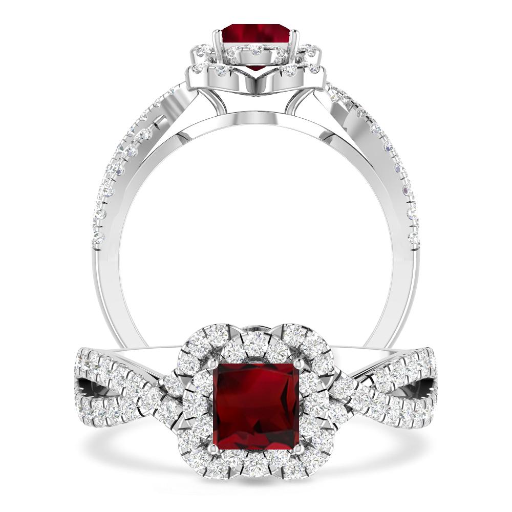 White Gold - Garnet