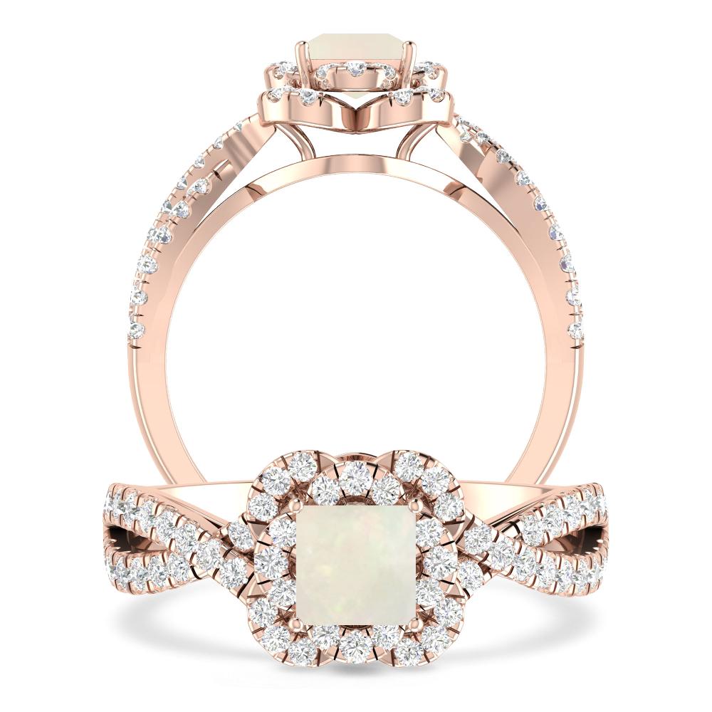 Rose Gold - Opal