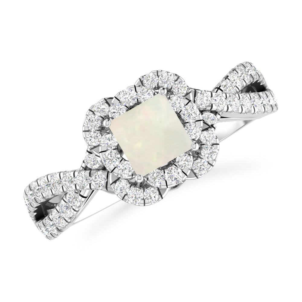 White Gold - Opal