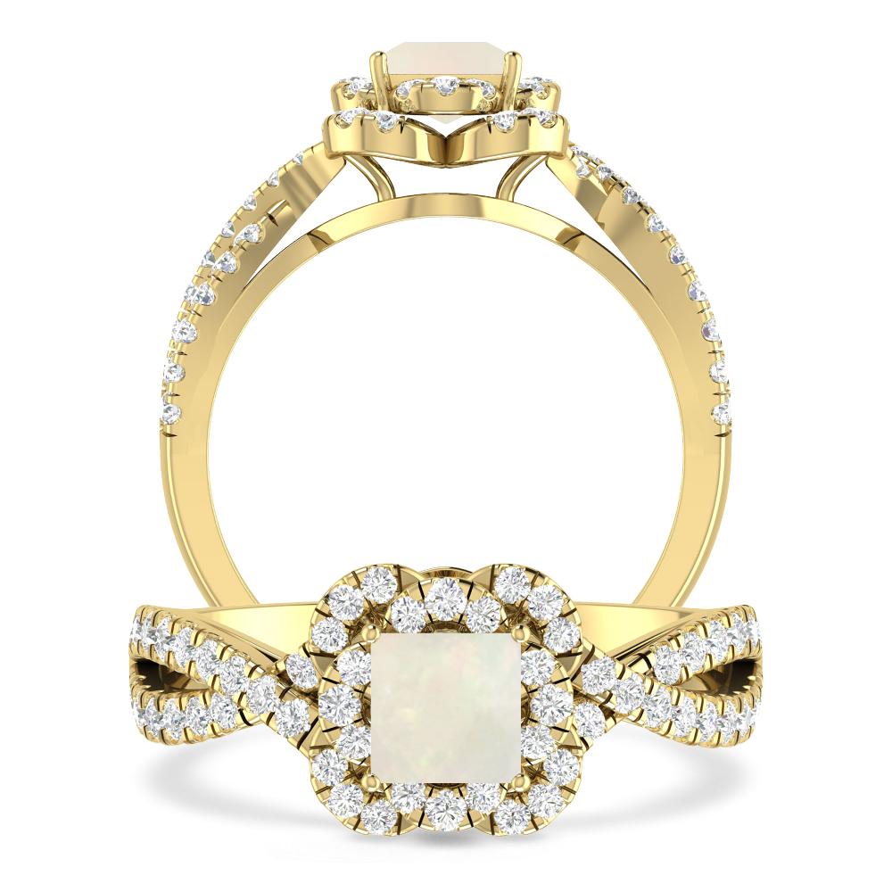 Yellow Gold - Opal
