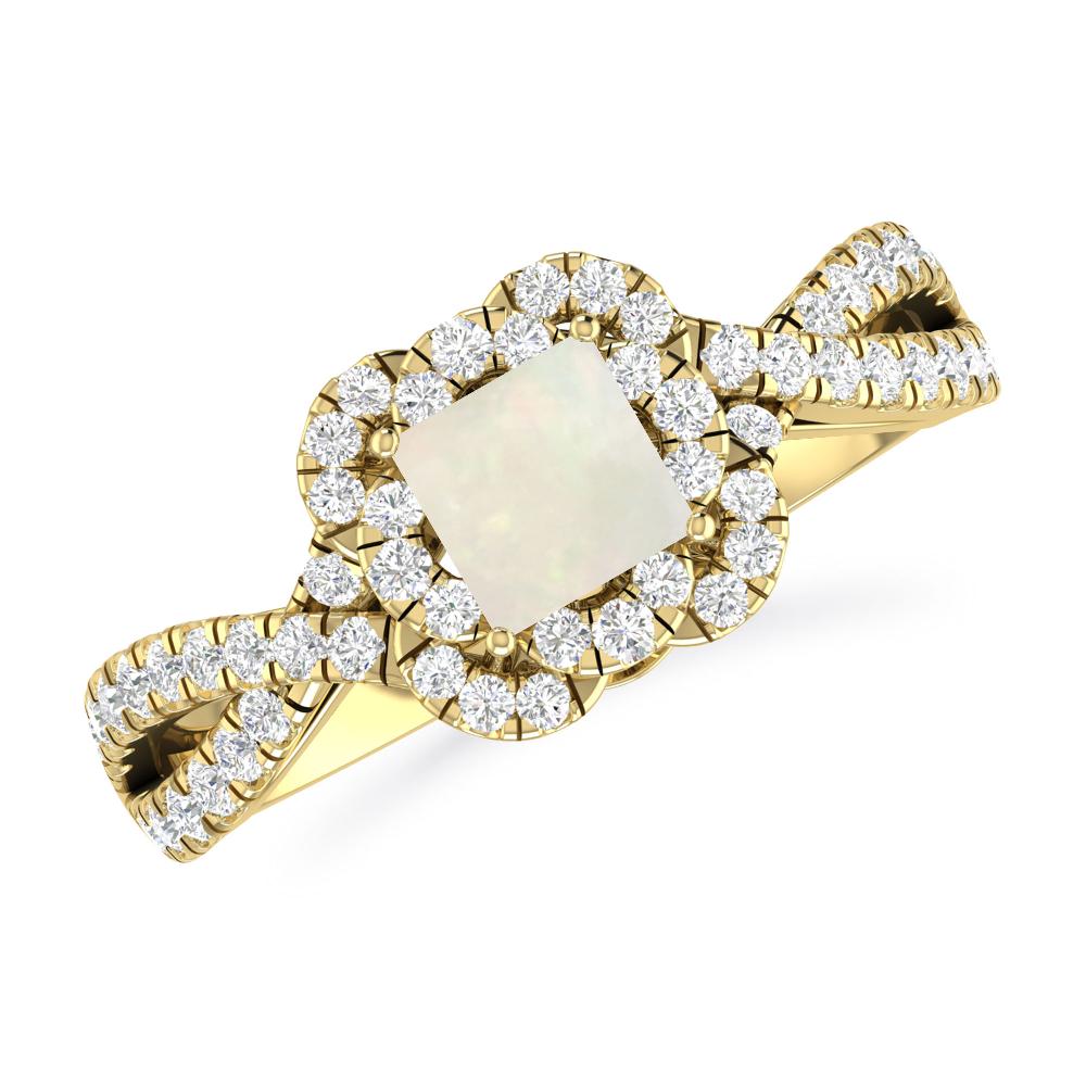 Yellow Gold - Opal