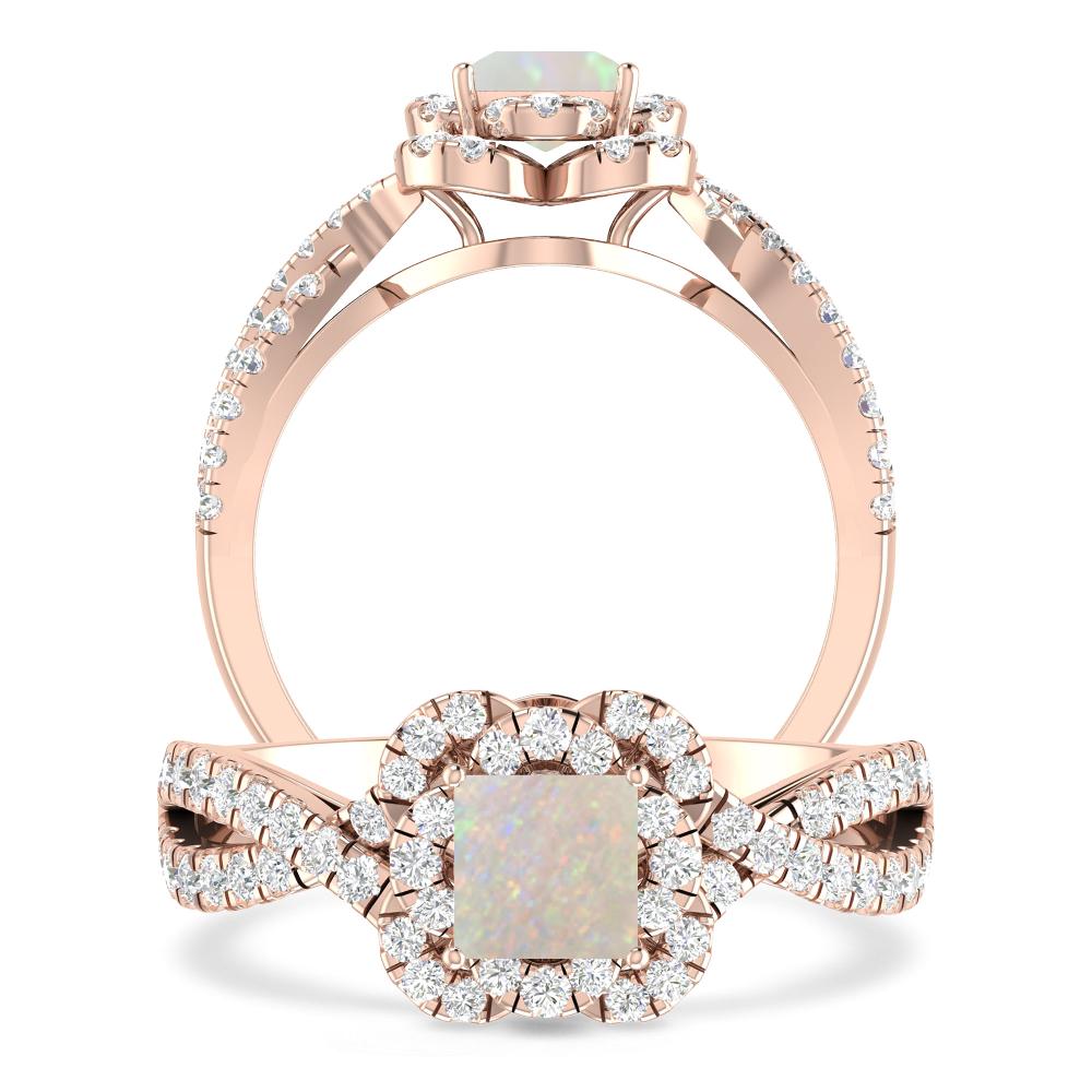 Rose Gold - Opal