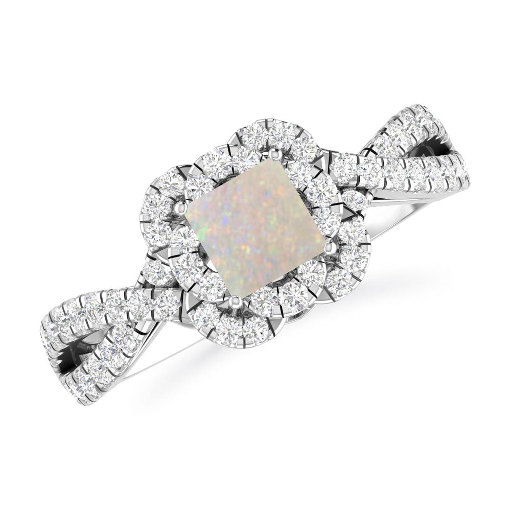 White Gold - Opal