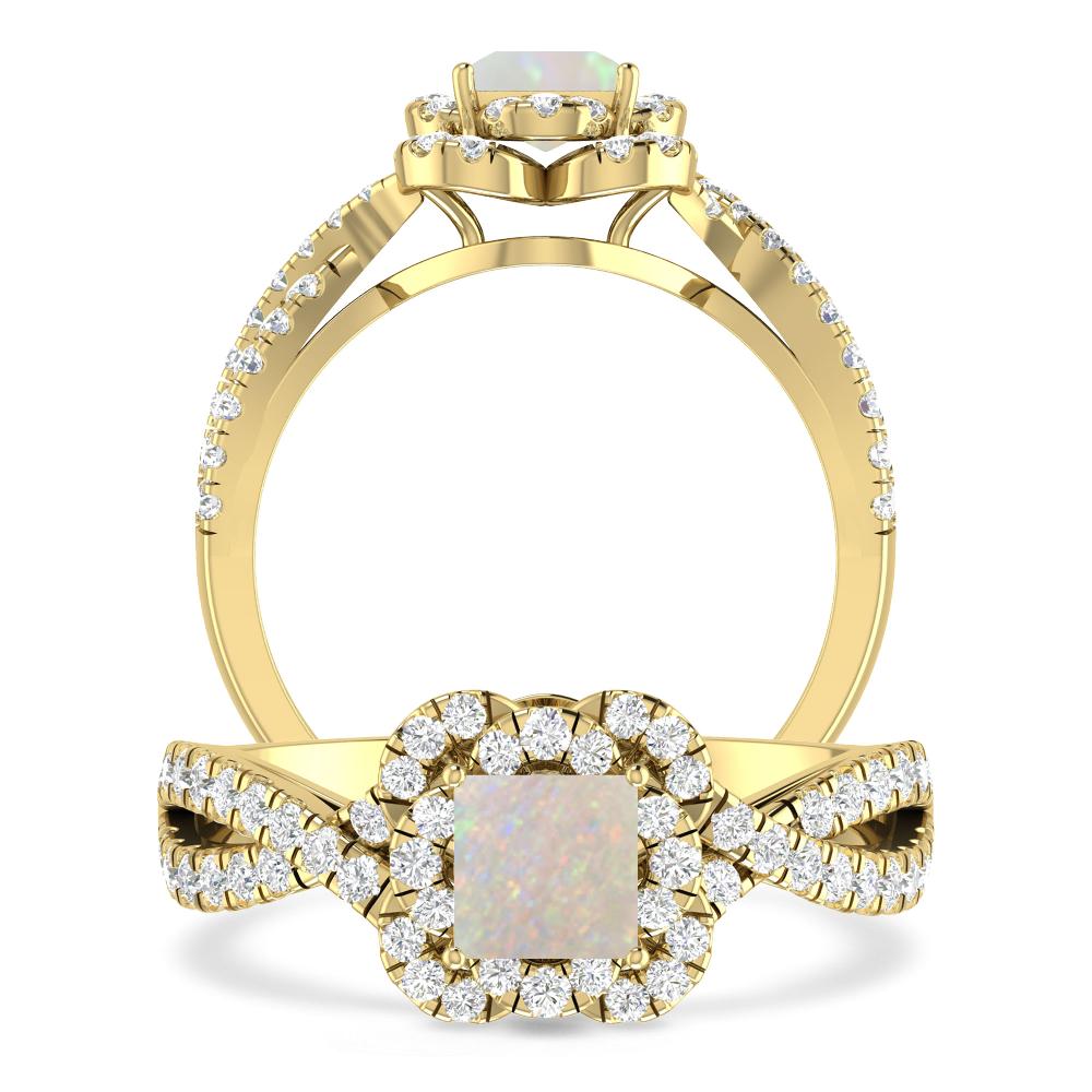 Yellow Gold - Opal