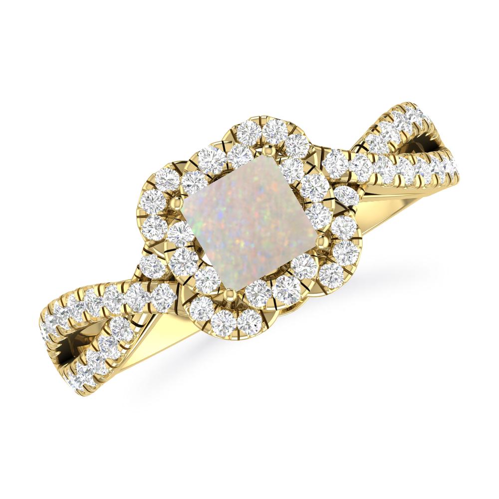 Yellow Gold - Opal